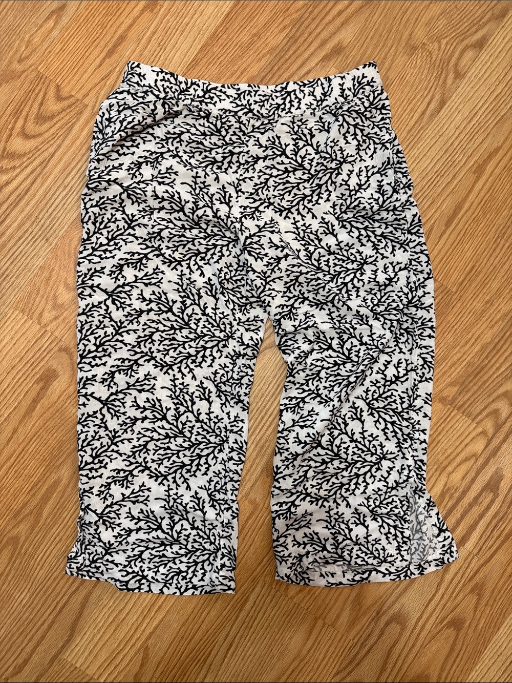 D & co beach Black and White Patterned Pants
